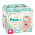 PAMPERS Premium Care 4 pleny (136 ks), 9-14 kg