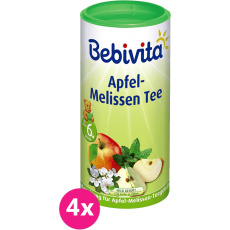 6x BEBIVITA Jablečno-meduňkový čaj (200 g) - instantní