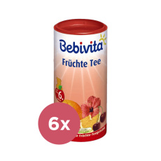 6x BEBIVITA Ovocný čaj - instantní 200 g