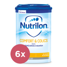 6x NUTRILON Comfort & Colics speciální počáteční kojenecké mléko 800g, od narození