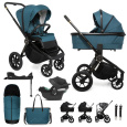 MUUVO Kočárek kombinovaný Quick SE 2 Paradise gold set 2v1 + CYBEX Aton B2 i-Size + základna