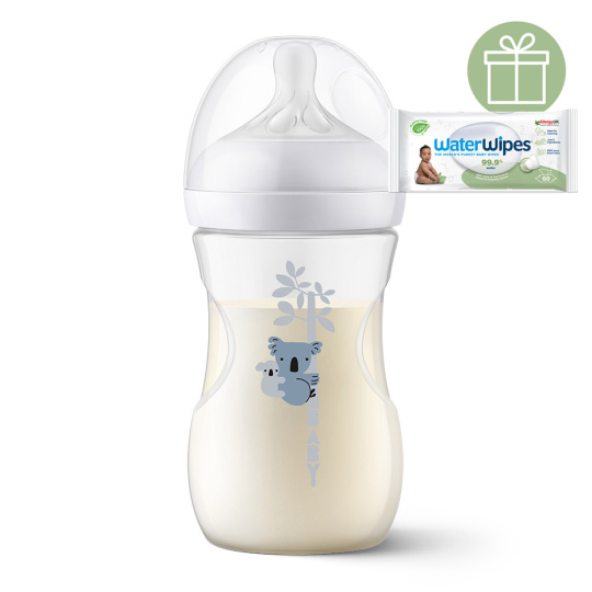 Philips AVENT Láhev Natural Response 260 ml, 1m+, koala+WW Soapberry 60ks