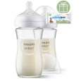 Philips AVENT Láhev Natural Response skleněná 240 ml, 1m+, 2 ks+WW Soapberry 60ks