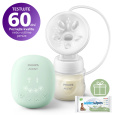 Philips AVENT Odsávačka mateřského mléka elektrická Essential SCF323/11+WW Soapberry 60ks