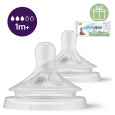 Philips AVENT Savička Natural Response 3 pomalý průtok 1m+, 2 ks+WW Soapberry 60ks