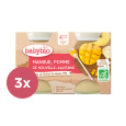 3x BABYBIO Příkrm jablko mango 2x 130 g