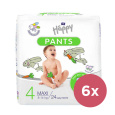 BELLA HAPPY Pants Kalhotky plenkové jednorázové 4 Maxi (8-14 kg) 144 ks - MĚSÍČNÍ BALENÍ