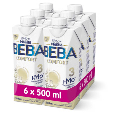 6x BEBA COMFORT 3 HM-O batolecí tekutá mléčná výživa 12+, tetra pack 500 ml