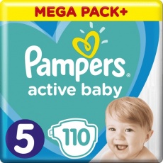 PAMPERS Active Baby Pleny jednorázové 5 (11-16 kg) 110 ks