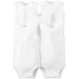 CARTER'S Body bez rukávů White neutral 5ks 12m/vel. 80