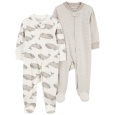 CARTER'S Overal na zip Sleep&Play Gray Whale/Stripe neutral 2ks 3m/vel. 62