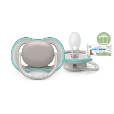 Philips AVENT Šidítko Ultra air neutral 18m+, 1ks+WW Soapberry 60ks