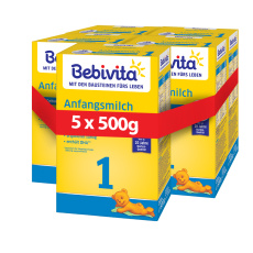 5x BEBIVITA Nápoj mléčný Junior 1+ od uk. 12. měsíce, 500 g