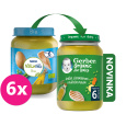 6x GERBER Organic dětský příkrm hrášek s bramborami a kuřecím masem 190 g​​