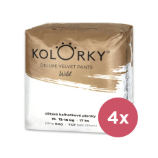 KOLORKY DELUXE VELVET PANTS Wild Kalhotky plenkové jednorázové eko XL (12-16 kg) 68 ks