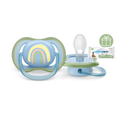 Philips AVENT Šidítko Ultra air Obrázek 0-6m duha, 1ks+WW Soapberry 60ks