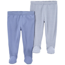 CARTER'S Polodupačky Blue Stripes kluk 2ks 3m/vel. 62