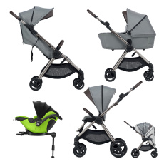 ANEX Kočárek kombinovaný IQ Pure premium + KIDDY Evoluna i-size 2 + základna