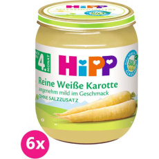 6x HiPP BIO Bílá bezlepková mrkev 125 g