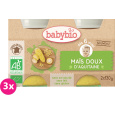 3x BABYBIO Příkrm sladká kukuřice 2x 130 g