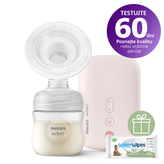 Philips AVENT Odsávačka mateřského mléka elektrická SCF395/31+WW Soapberry 60ks