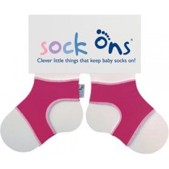 KIKKO Sock Ons Držák ponožek Classic - Fuchsia (0-6m)