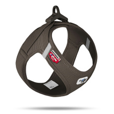 CURLI Postroj pro psy se sponou Air-Mesh Brown, M, 6-9 kg