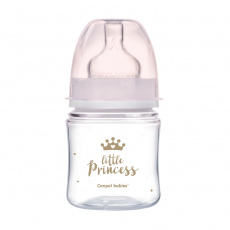 CANPOL BABIES Lahev se širokým hrdlem Royal Baby 120 ml růžová