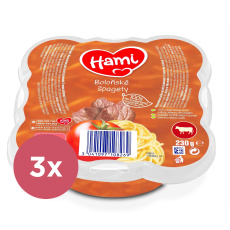 3x HAMI Malý Gurmán: Boloňské špagety (230 g)