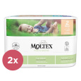 2x MOLTEX Pure&Nature Pleny jednorázové 2 Mini (3-6 kg) 38 ks