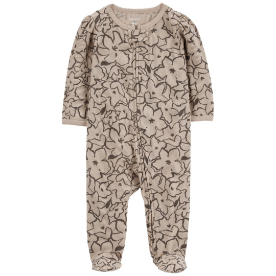 CARTER'S Overal na zip Sleep&Play Khaki Floral holka 6m/vel. 68