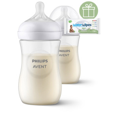 Philips AVENT Láhev Natural Response 260 ml, 1m+, 2 ks+WW Soapberry 60ks