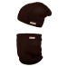 Little Angel-Set pletená čepice a nákrčník Outlast ® - černá Velikost čepic: 6 | 54-57 cm