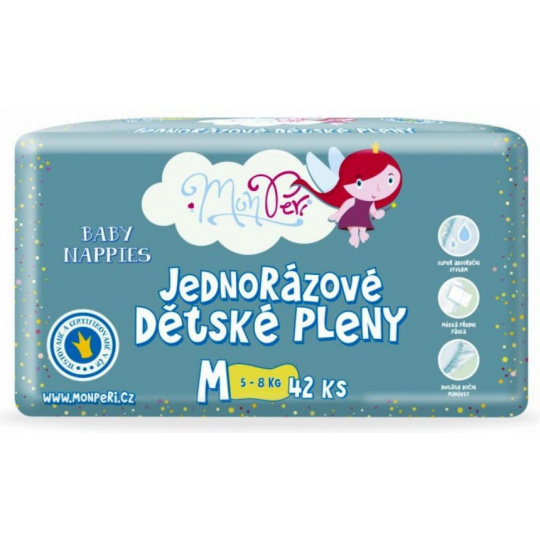 MONPERI Klasik Pleny jednorázové M (5-8 kg) 42 ks