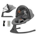 KINDERKRAFT Lehátko houpací s melodií 2v1 Lumi, do 9 kg, Premium Dark grey