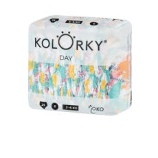 KOLORKY DAY Pleny jednorázové eko, štětec S (3-6 kg) 25 ks