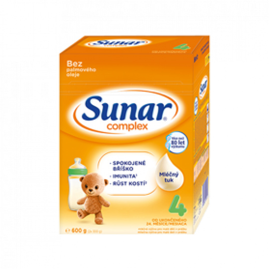 SUNAR Complex 4 Mléko kojenecké 600 g