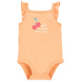 CARTER'S Body na ramínka Orange Cherry holka 9m