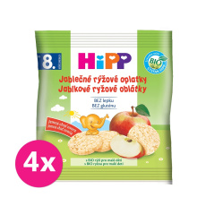 6x HIPP BIO Oplatky dětské rýžové jablkové 30g