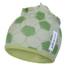 Little Angel-Čepice podšitá Outlast® - zelená fotbal/zelená matcha Velikost čepic: 3 | 42-44 cm