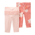 CARTER'S Tepláky/legíny Pink Floral holka 2ks 18m/vel. 86