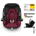 KIDDY Autosedačka Evoluna i-size 2 + Isofix základna 40-83 cm Beet red melange icy grey