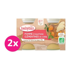 2xBABYBIO Jablko s klementinkami 130 g