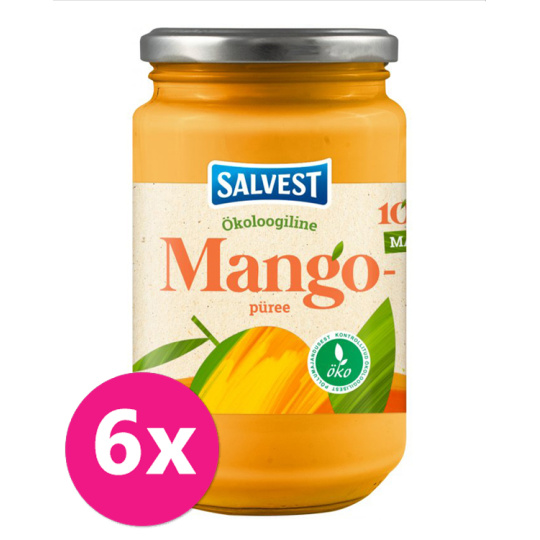 6x SALVEST Family BIO Mango 100% 450 g