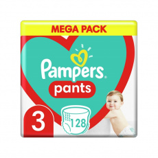 PAMPERS Pants Kalhotky plenkové jednorázové 3 (6-11 kg) 128 ks - MEGA PACK