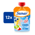 12x SUNAR Cool borůvka, banán, ovesné vločky 110g