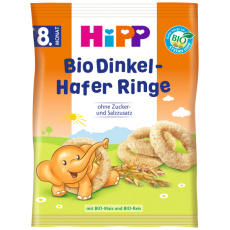 HiPP BIO Špaldovo-ovesná kolečka od 8. měsíce, 30 g