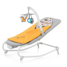 KINDERKRAFT Houpátko vibrující s melodií Felio 2 Forest Yellow 0m+, do 9 kg