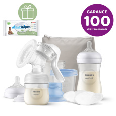 Philips AVENT Odsávačka mateřského mléka manuální, startovní sada+WW Soapberry 60ks