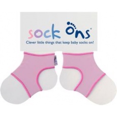 KIKKO Sock Ons Držák ponožek Classic - Baby růžová (0-6m)